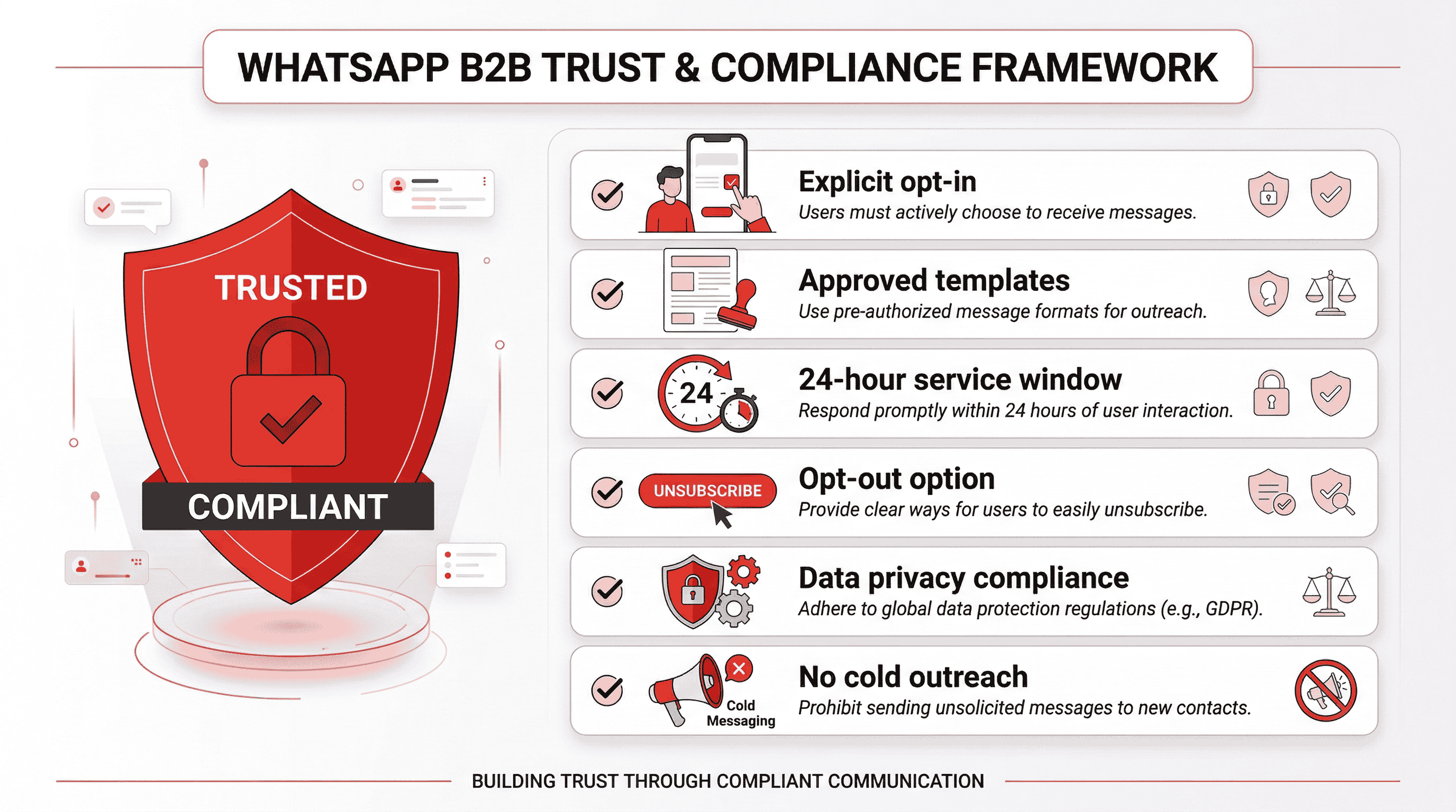 WhatsApp API compliance checklist for business automation