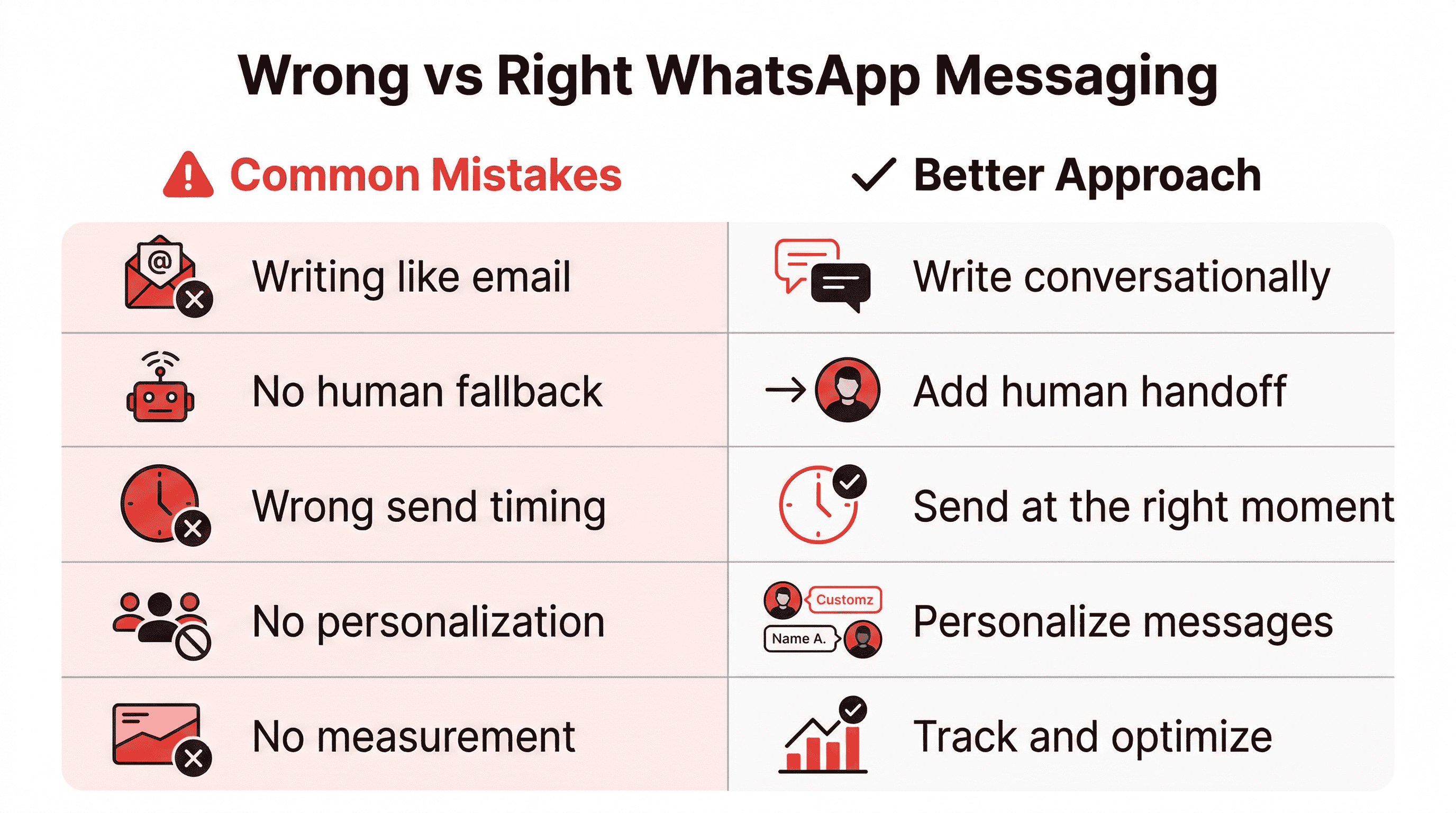 Common mistakes in WhatsApp automation for businesses